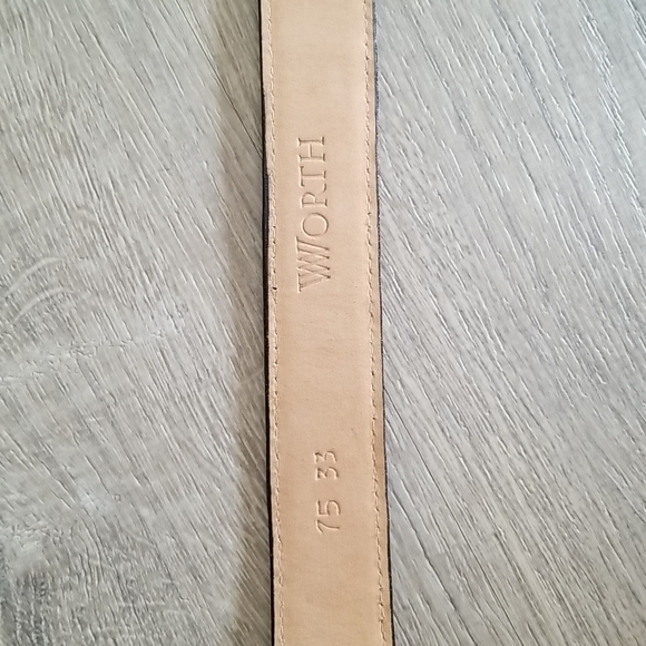 Worth, Alligator Embossed Leather Belt. - Picture 6 of 10